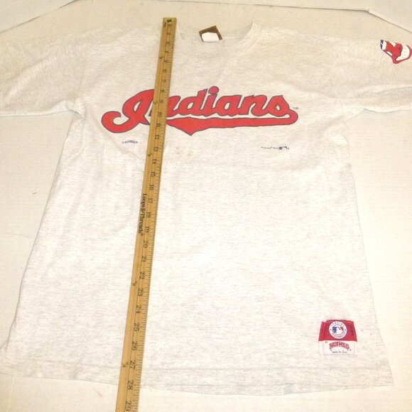 VTG Nutmeg Cleveland Indians Men's T-Shirt Size: Medium HAS STAINS PLEASE READ - Picture 4 of 10